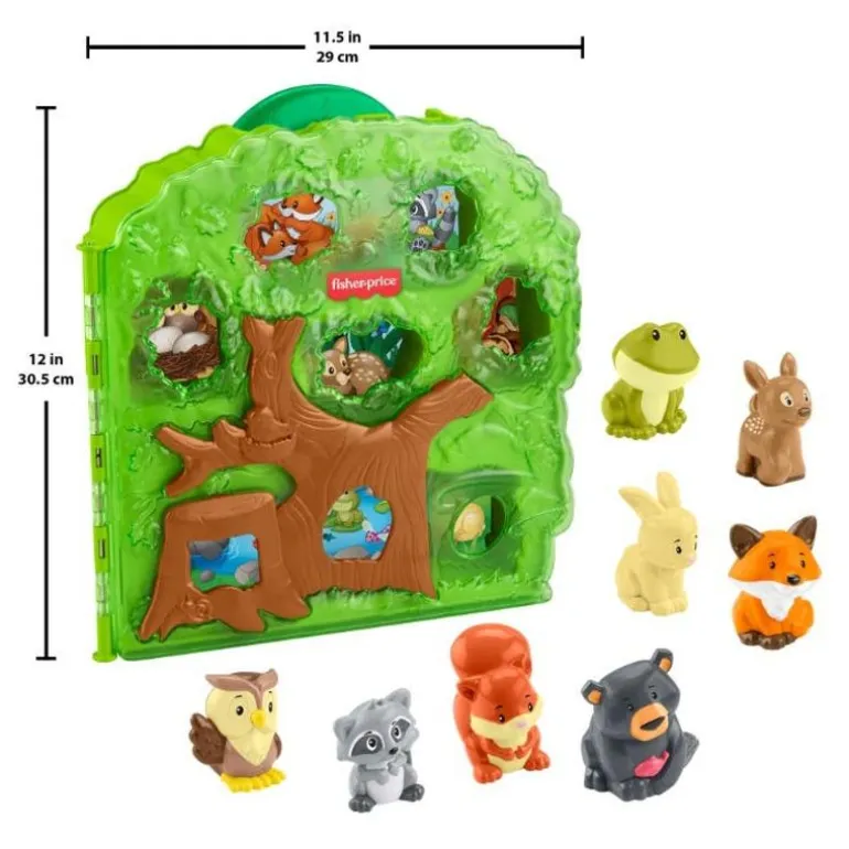 Little People Estuche de Animalitos con 8 Figuras