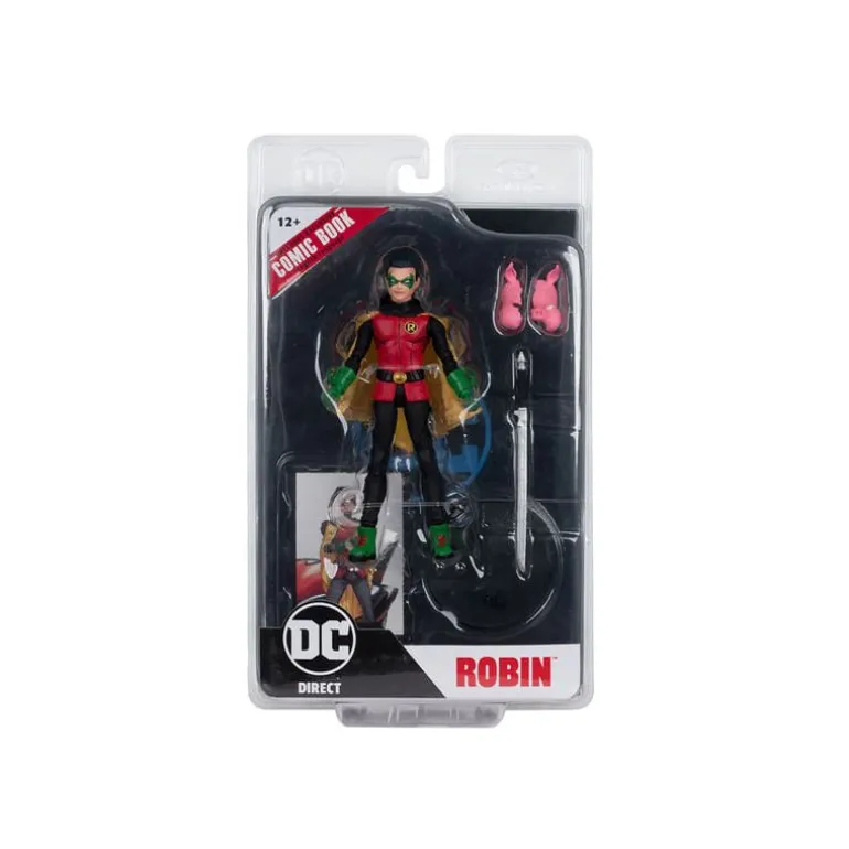 Mcfarlane Dc Direct Figure With Comic Robin Damian 6075231