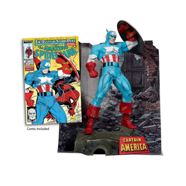 Mcfarlane Marvel Collection Captain America By Tod 6074993