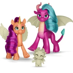 Mi Pequeño Pony Set de 3 Figuras de Dragon Light Reveal