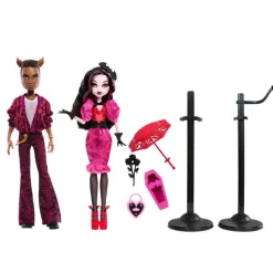Monster High Fashion Doll 2 Pack Draculaura y Clawd Howliday