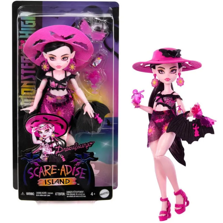 Monster High Fashion Doll Draculaura Outfit Isla del Terror