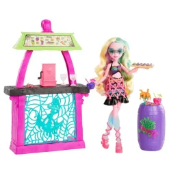Monster High Fashion Doll Lagoona Blue con Set de Bocadillos Isla del Terror