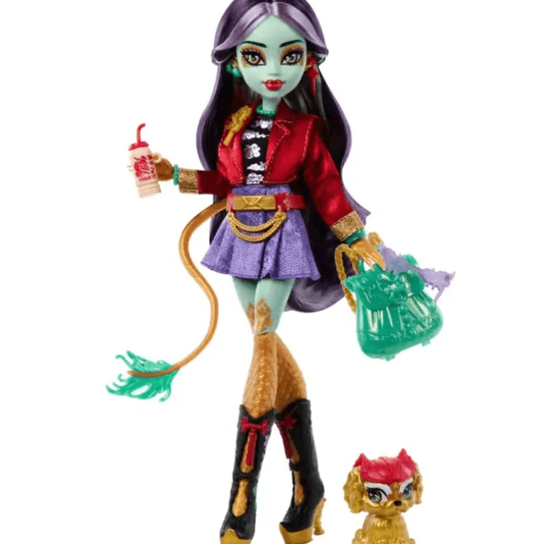 Monster High Muñeca Jinafire para niñas HPD53