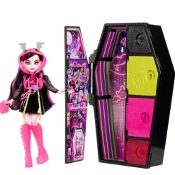 Monster High Secret Sustos Neon Fashion Doll Draculaura