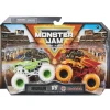 Monster Jam 2 Pack Alien vs Dragonoid