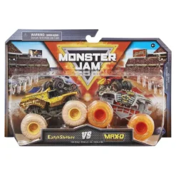 Monster Jam 2 Pack EarthShaker vs Max-D