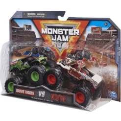 Monster Jam 2 Pack Grave Digger vs Zombie
