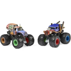 Monster Jam 2 Pack Salvager vs Double Decker