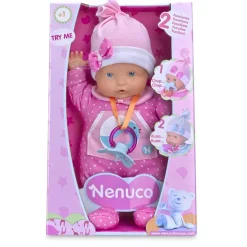 Nenuco que dice Mamá, Papá, Ríe y llora sin su Chupón; Outfit Rosa