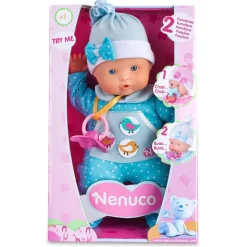 Nenuco que dice Mamá, Papá, Ríe y llora sin su Chupón; Outfit Azul