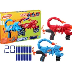 Nerf Lanzador de Dardos 2 Pack Junior Wild con 20 Dardos