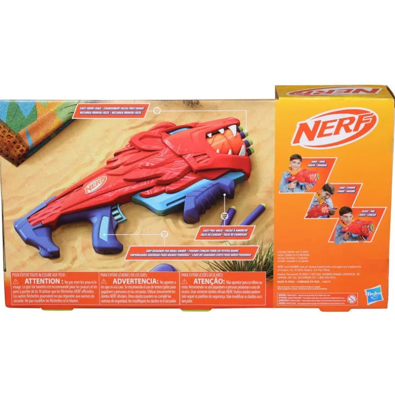 Nerf Lanzador de Dardos Contender Junior Wild Lionfury con 16 Dardos