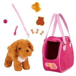 Our Generation Poddle con Transportadora y Accesorios