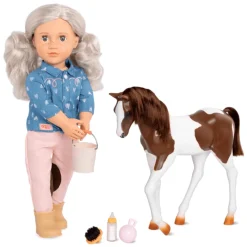 Our Generation Muñeca Yanira con Caballo Bebé