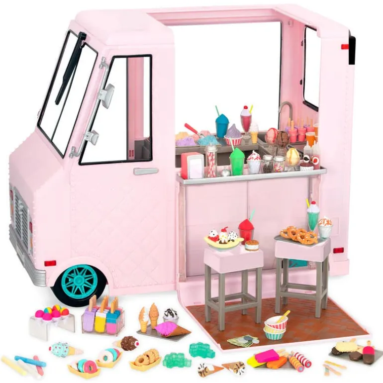 Our Generation Set de Juego Camión Rosa de Helados