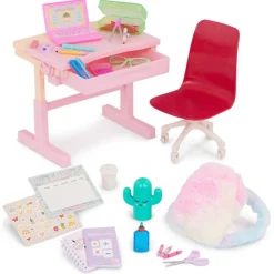 Our Generation Set de Juego Escritorio para Emprendedoras con Accesorios