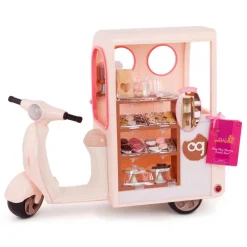 Our Generation Set de Juego Vespa Tienda de Galletas con Accesorios