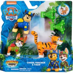 Paw Patrol Set JunglePups con Marshall, Tracker y Tiger