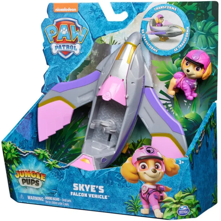 Paw Patrol Vehículo con Figura de Skye en la Jungla