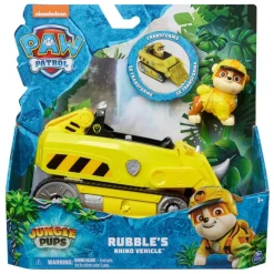 Paw Patrol Vehículo con Figura de Rubble en la Jungla