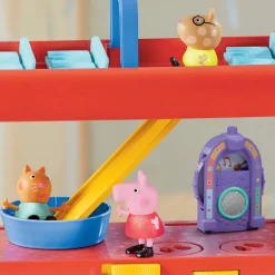 Peppa Pig Set de Juegos Party Bus con Accesorios de Fiesta y las Figuras de Peppa, Pedro y Candy
