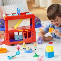 Peppa Pig Set de Juegos Party Bus con Accesorios de Fiesta y las Figuras de Peppa, Pedro y Candy