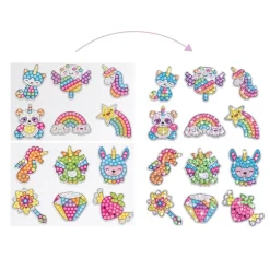 Pintura Brillante y Stickers con Pedrería para Ventanas