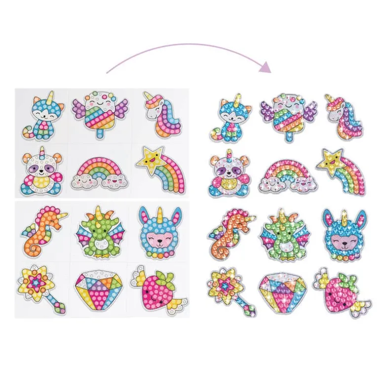 Pintura Brillante y Stickers con Pedrería para Ventanas