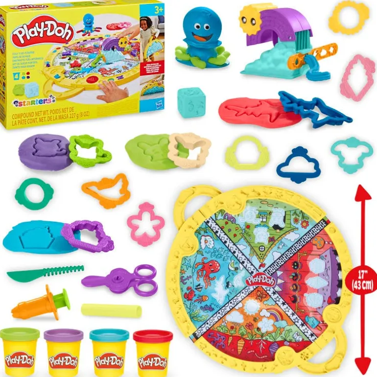 Play-Doh Set de Juegos Para Viajes con Accesorios y 4 Latas