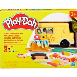 Play-Doh Bus de la Escuela Set de Juegos con Accesorios y 9 Latas