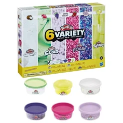 Play-Doh Set de Juegos 6 Latas con Texturas