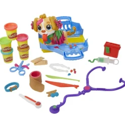 Play-Doh Set de Juegos Maletín de Veterinario con Accesorios y 5 Latas