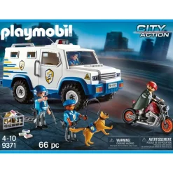 Playmobil Vehículo Blindado con 4 Figuras y 2 Vehículos