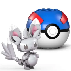 Pokemon Pokébola con Minccino Mega Construx