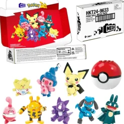 Pokémon 8 Pack de Entrenadores de Mega Construx Incluye Pokeball