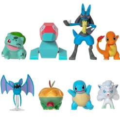 Pokémon 8 Pack Figuras de Batalla Wooloo Carvanha Y Jolteon PKW3507