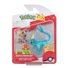 Pokémon 3 Pack Figuras de Batalla Rockruff, Bellossom Y Vaporeon PKW3507