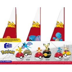 Pokémon 2 Pack Pokébolas Inluye a Pikachu y Zubat Mega Bloks