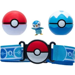 Pokémon 2 Packs Figuras de Juguete Piplup y Cinturón 95283