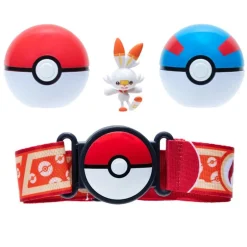 Pokémon 2 Packs Figuras de Juguete Scorebunny y Cinturón 95283