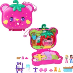 Polly Pocket Estuche de Osito de Fresa