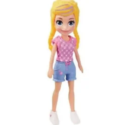 Polly Pocket Muñeca con Outfit a la Moda Rosa