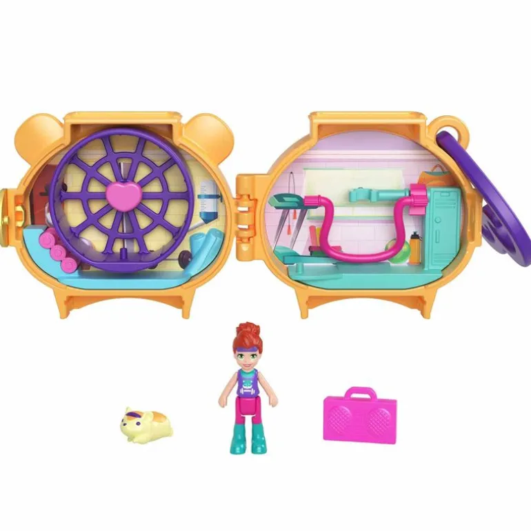 Polly Pocket Set de Juegos Mini Mundo de Mascotas Hamster
