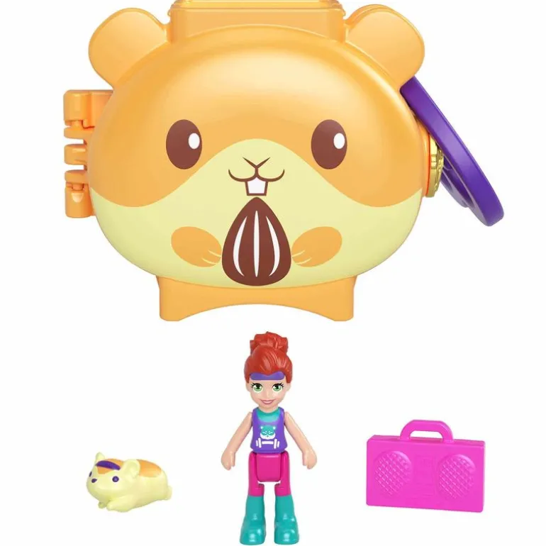 Polly Pocket Set de Juegos Mini Mundo de Mascotas Hamster