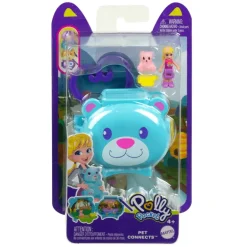 Polly Pocket Set de Juegos Mini Mundo de Mascotas Oso
