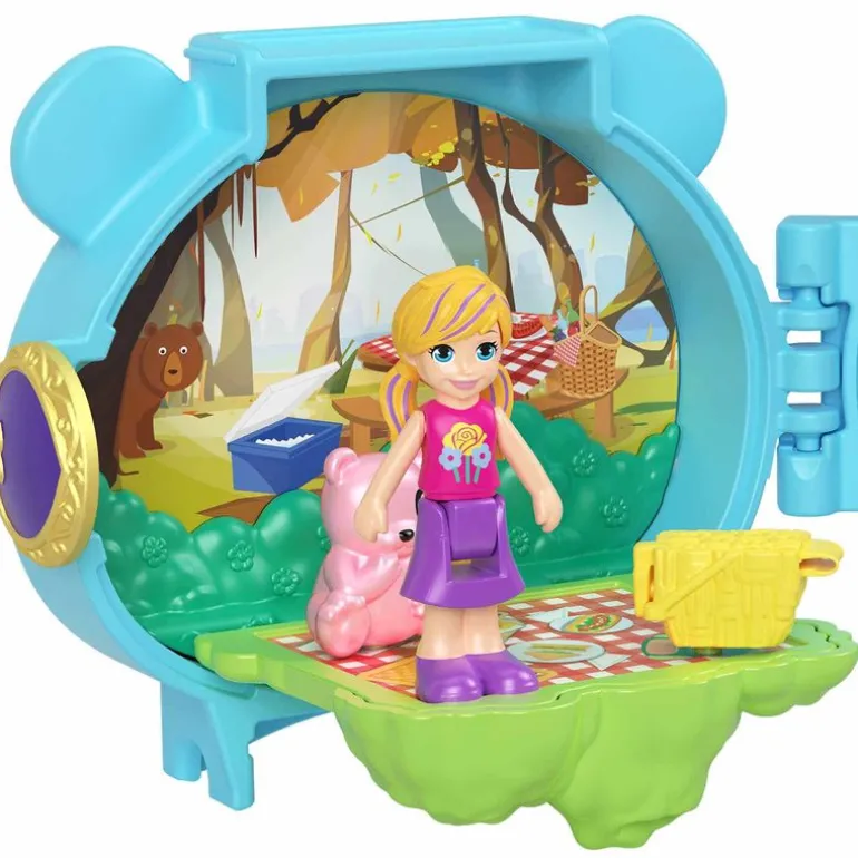 Polly Pocket Set de Juegos Mini Mundo de Mascotas Oso