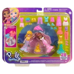 Polly Pocket Set de Juegos Moda de Sirena 2 Muñecas con más de 15 accesorios