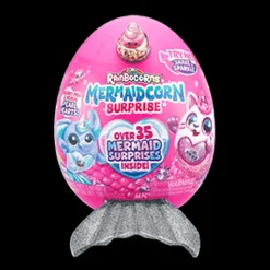 Rainbocorns Huevo Sorpresa con Peluche Mermaidcorn Plateado
