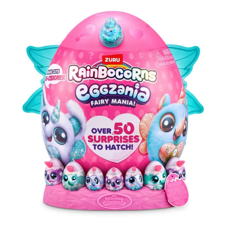 Rainbocorns Huevo Sorpresa Eggzania Fairy Mania Con Muñeca y 49 Accesorios Sorpresa
